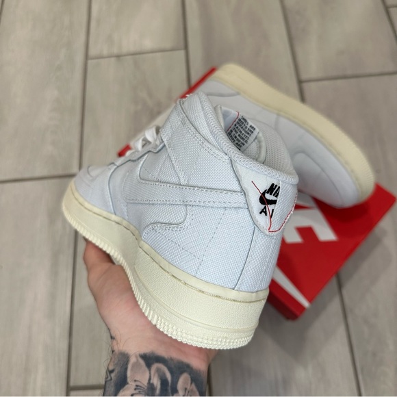 NIKE AIR FORCE 1 MID CREAM TAN - Picture 3 of 3